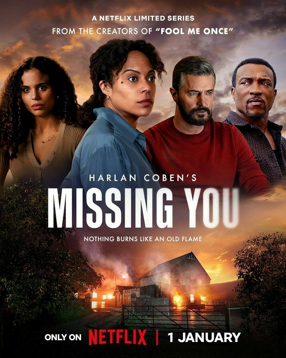 ad poster for Netflix TV show, Missing You.